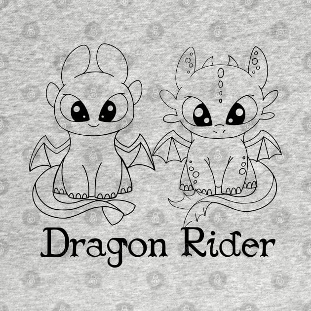 Dragon Rider coloring night fury, light fury, toothless chibi, httyd fanart, nursery design, halloween kids by PrimeStore